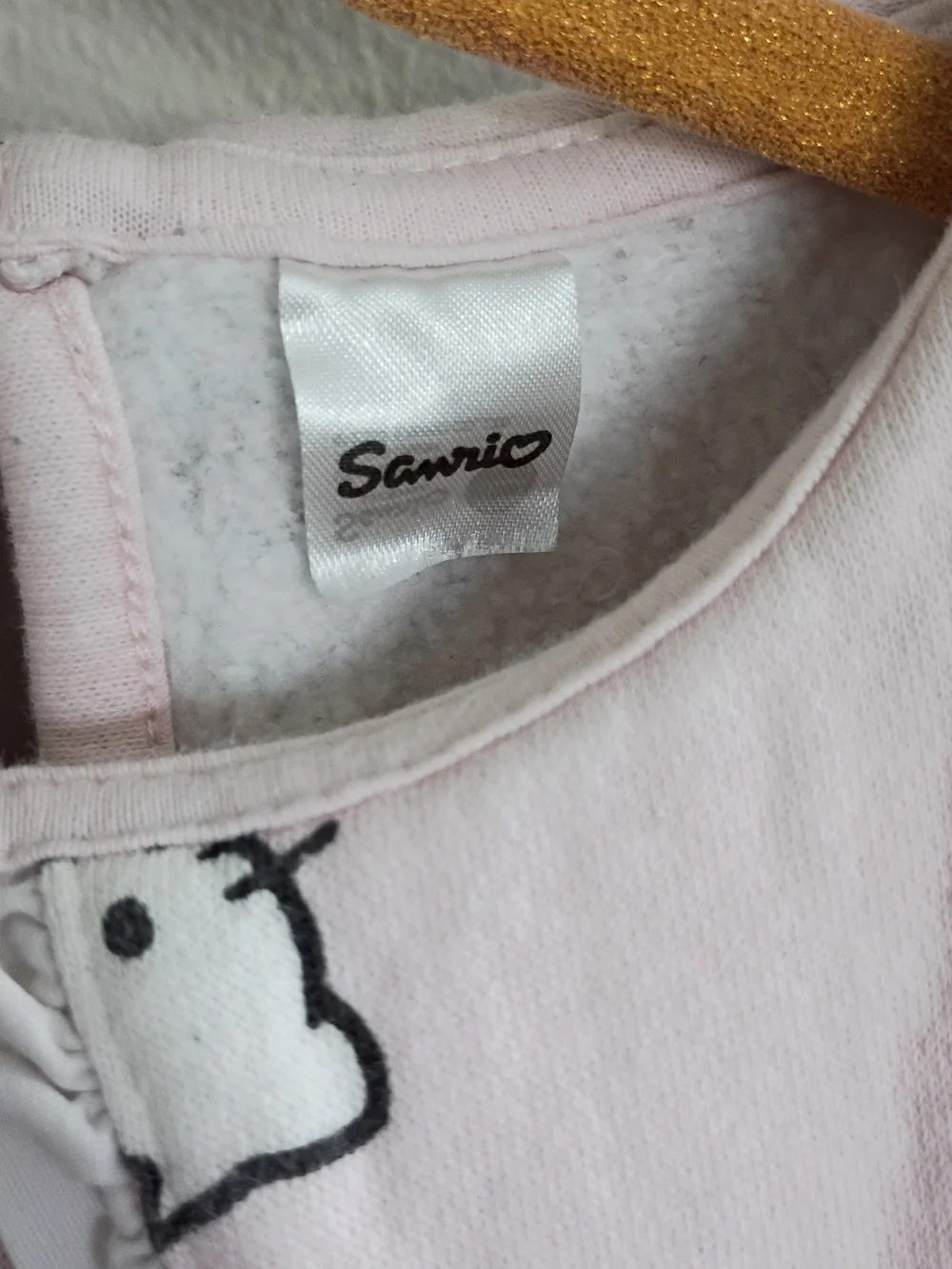 H&M Sanrio Collab, Light Pink Long-Sleeve Nightgown Dress with Peter Pan Collar